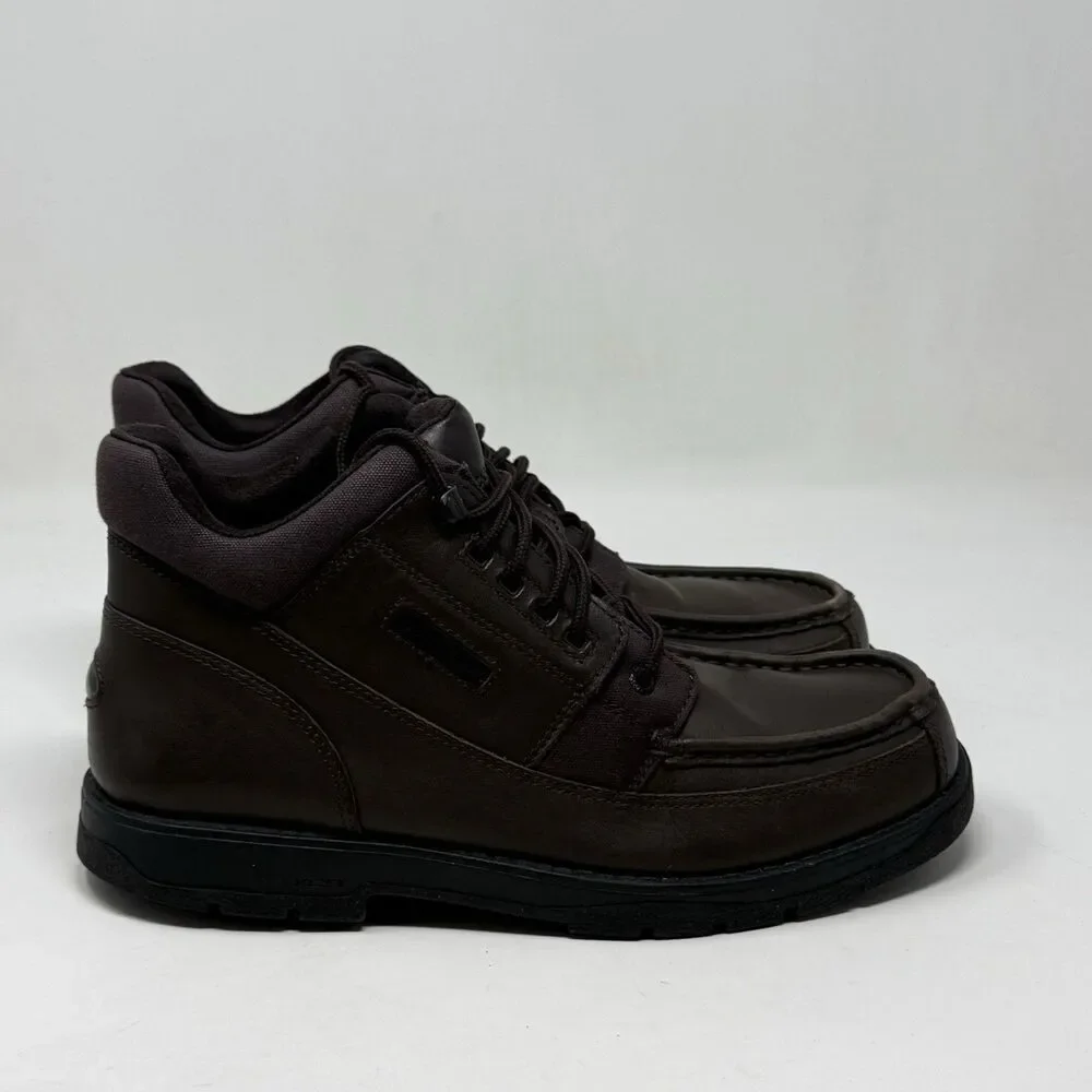 Rockport XCS Chukka Boots Mens 10.5 M Brown Leather Preppy Gorpcore Hiking